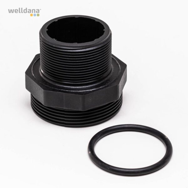 Tankgennemfør., 1½" m/pakning t/BL- filter - Image 4